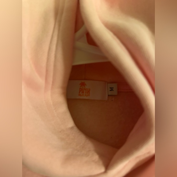 Pink Hoodie with Palm Tree Design - Picture 4 of 4
